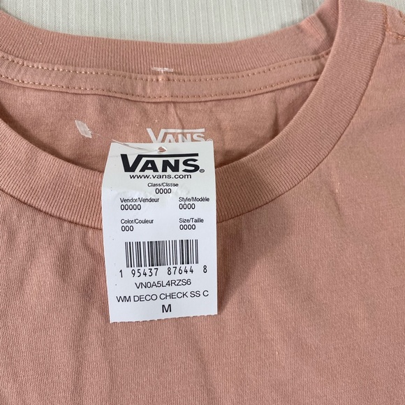 Vans Deco Check Short Sleeve Tee T-Shirt - Picture 9 of 12